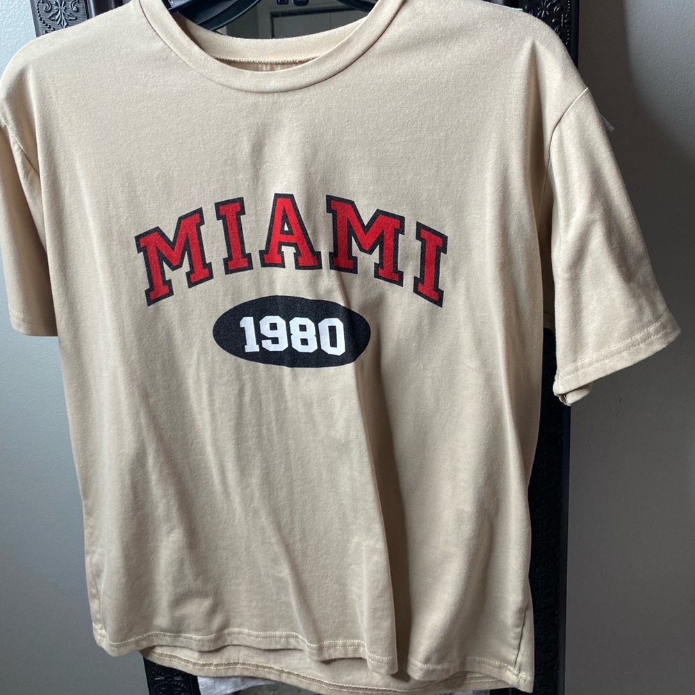 Tan Miami shirt